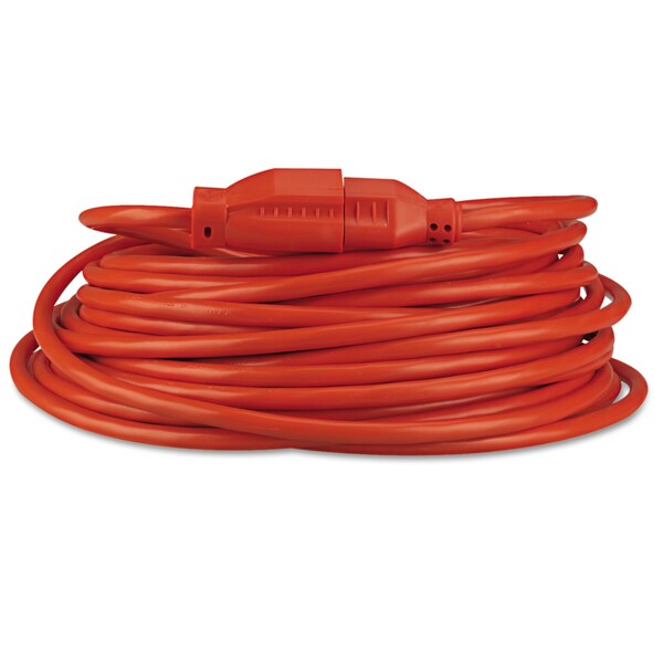 Innovera Extension Cord, Indoor/Outdoor, 1 Outlets, Orange, 50 ft - IVR72250