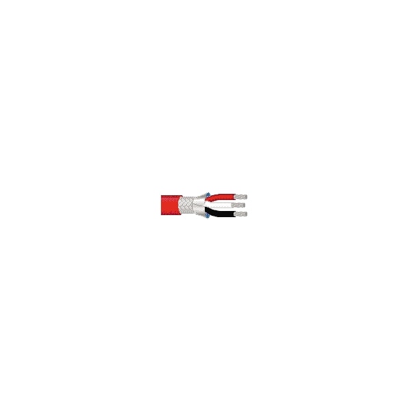 Belden Multi-Conductor Cable, 18 AWG, 3 C, Red, FEP, Stranded, 300V AC - 83653 0025000