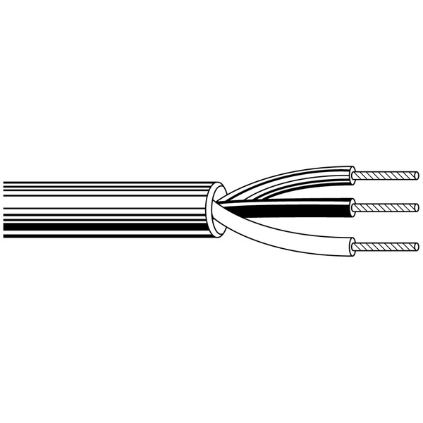 Belden Multi-Conductor Cable, 22 AWG, 15 C, Chrome, PVC, Stranded, 150V AC - 8458 0601000