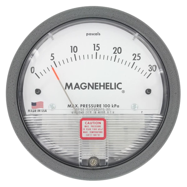 Interruptor/medidor de presión de Dwyer Instruments, rango 0-10 mmwc, .50 divisiones menores. - 3000MR-10MM