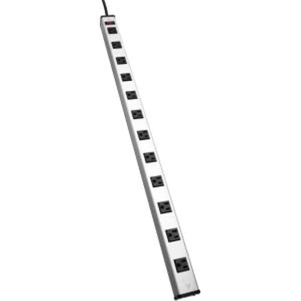 Fivegears 15 ft. x 33 in. Cord 125V 15A 5-15P Industrial 12Out Power Strip - FI328420