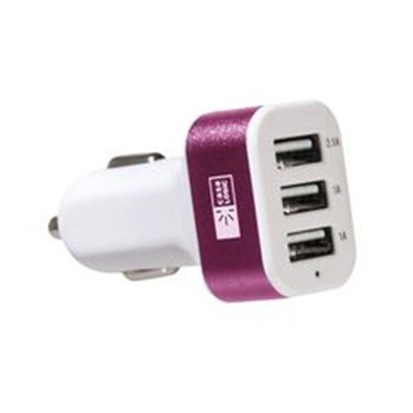 Doomsday 4.1 amp Vehicle Charger Head with 3 Ports, Multi Color - DO3832406