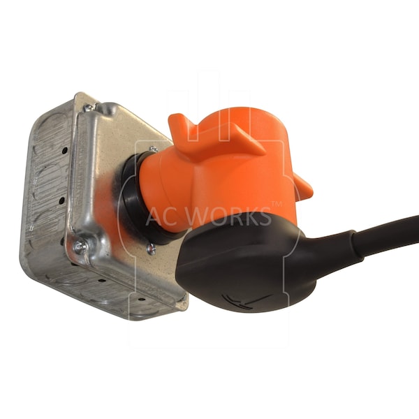 Ac Works 30A 4-Prong L14-30P Generator Plug to 6-50R 50A 250V Welder Adapter - WDL1430650