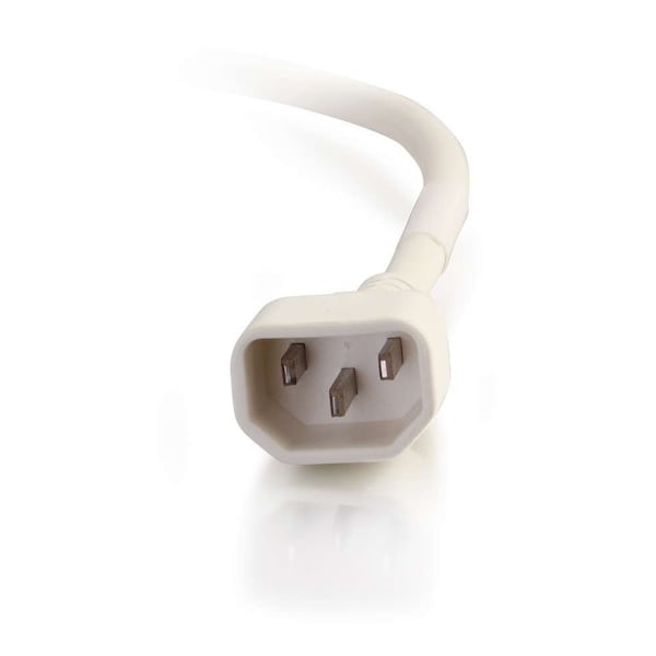 C2G 8Ft C14 To C13 18/3 Sjt White - 17515