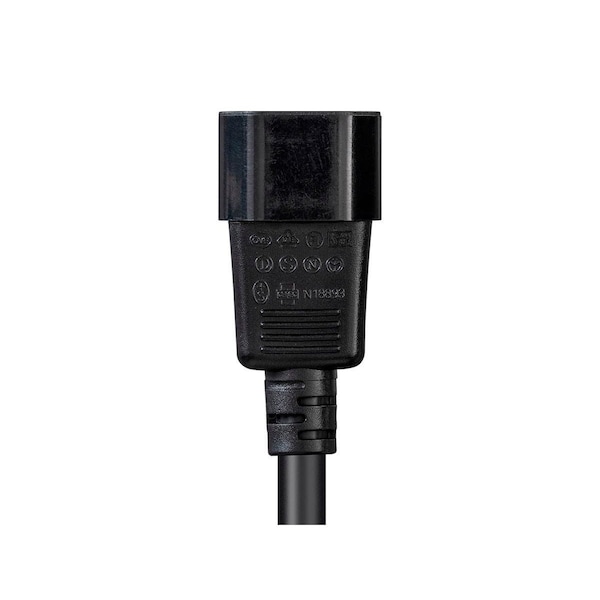 Monoprice Heavy Duty Power Cable - IEC 60320 C14 to IEC 60320 C15_ 14AWG_ 15A_ S - 35113