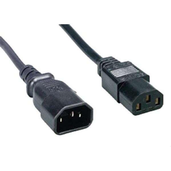 Comprehensive Comprehensive PWC-EXT-BK6 6ft PC Power Extension Cord-Black - PWC-EXT-BK6