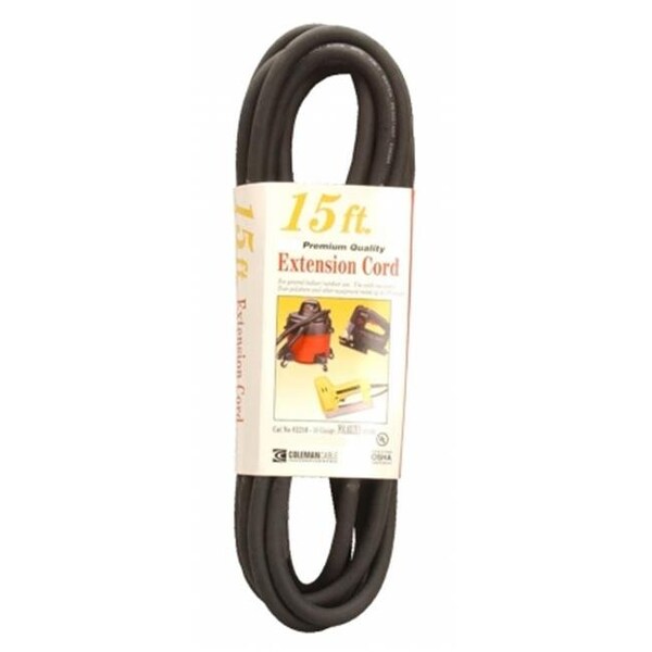 Southwire SJTW Extension Cord, 16 AWG, Outdoor, 16/3, 15 ft - 2306