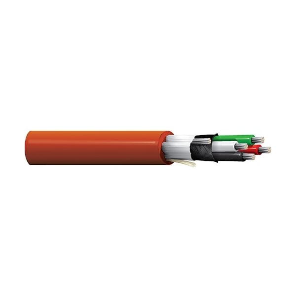 Belden Multi-Conductor Cable, 22 AWG, 3 C, Red, Rubber, Stranded, 600V AC, Indoor - 83395 002500