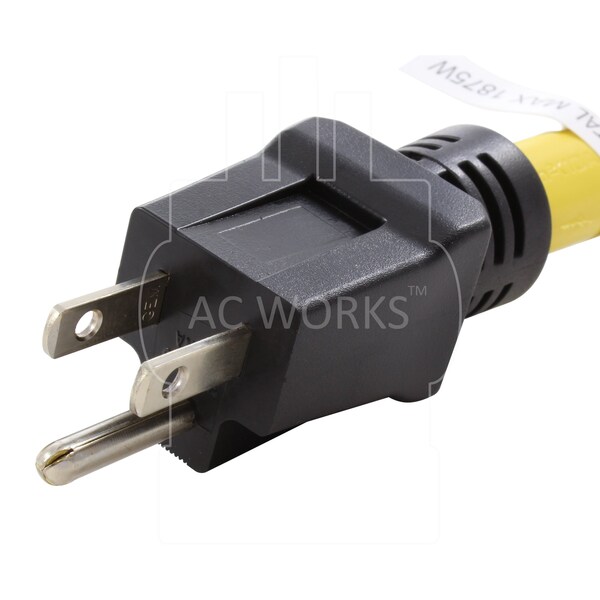 Ac Works Transfer Switch/Temp Power 15A Plug to CS6364 2 hots bridged 50A Female - TES515-018