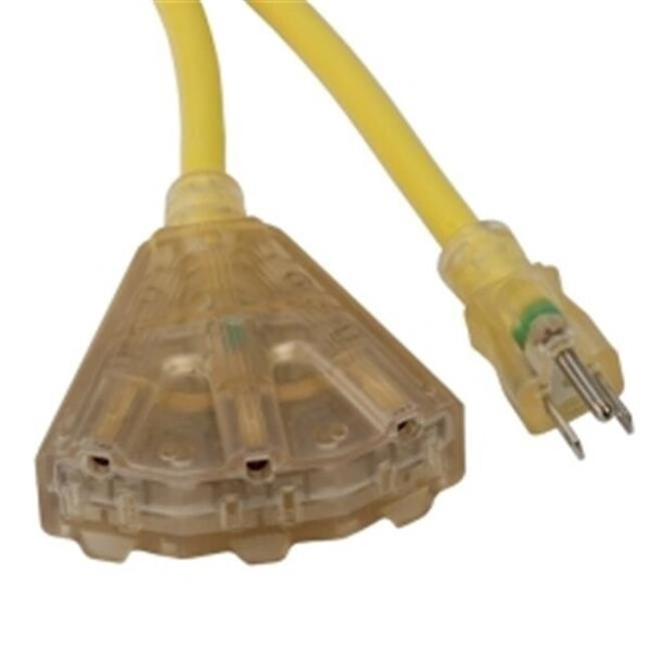 Bayco SJTW; Cold Weather Extension Cord, 12 AWG, Outdoor, 12/3, 3 Outlets, 25 ft - BAYSL-746L