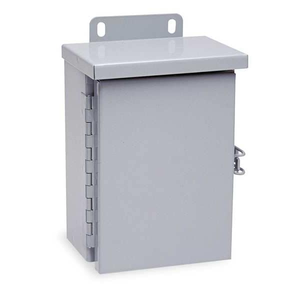 Wiegmann Carbon Steel Electrical Enclosures, 12 in H, 6 in D, 10 in W, NEMA 3R, Hinged - RHC101206
