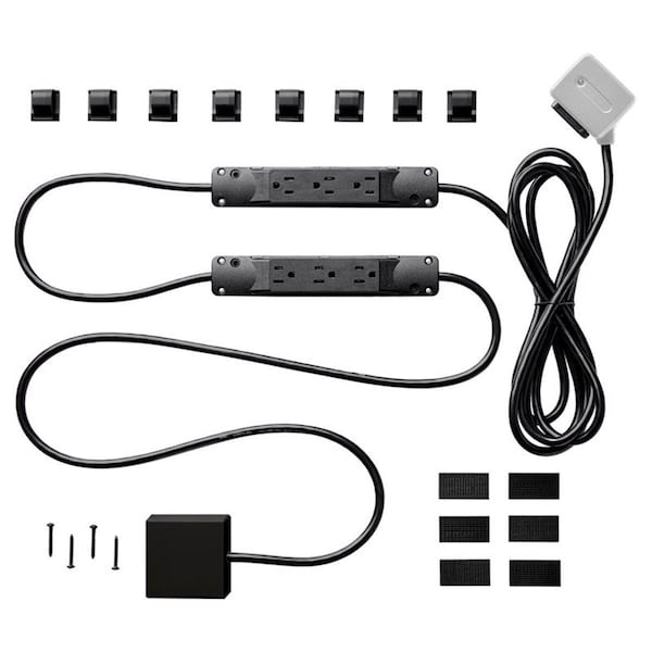 Utilitiesutilidades 10 ft. 1000 J 7 Outlets Surge Protector, Black - UT3310320