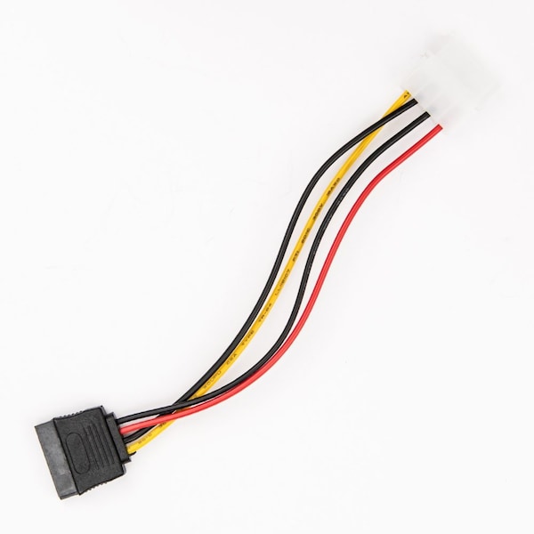 Rocstor 6In 4 Pin Molex To Left Angle Sata Powe - Y10C214-B1