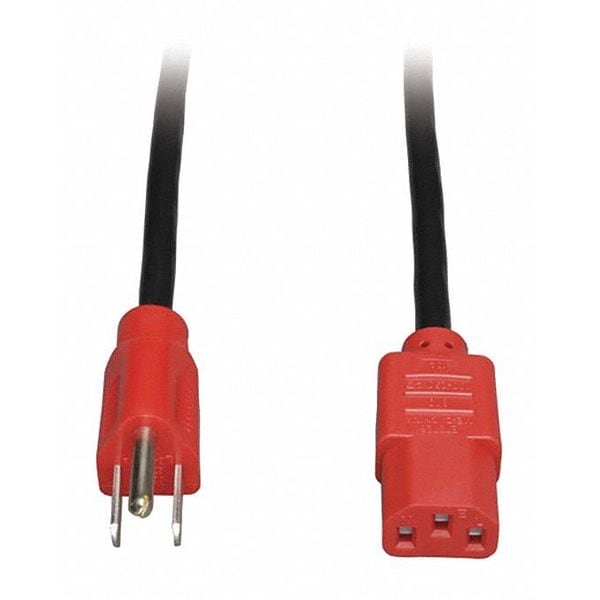 Tripp Lite Power Cord, 5-15P to C13, 10A, 18AWG, 4ft - P006-004-RD