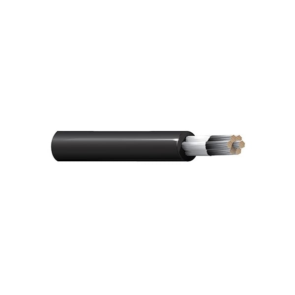 Belden Multi-Conductor Cable, 14 AWG, Black, Red, Neoprene - 5MB-1401-B-02