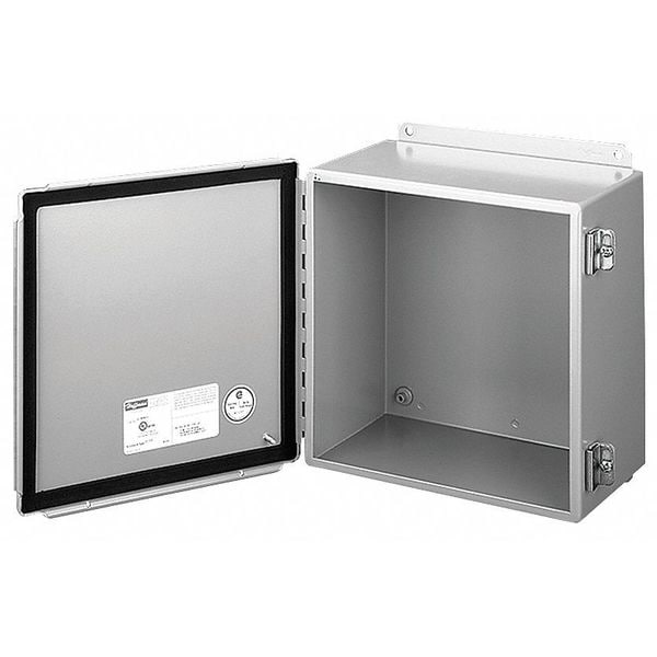 Nvent Hoffman Carbon Steel Electrical Enclosures, 14 in H, 6 in D, 12 in W, NEMA 12, Hinged - A1412CH