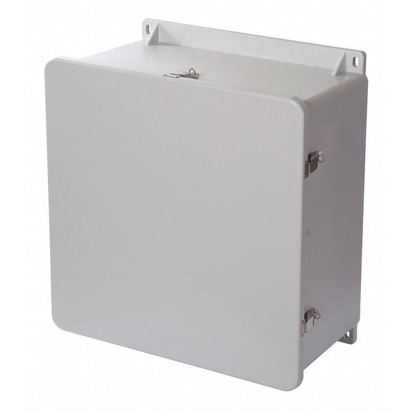 Wiegmann Fiberglass Electrical Enclosures, 23.88 in H, 11.33 in D, 24 in W, NEMA 4X, 6P, 12, 13, Hinged - HW-J242410CHQR
