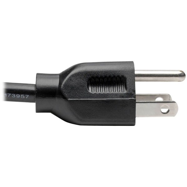 Tripp Lite Power Cord, 5-15P to C13, 10A, 18AWG, 1ft - P006-001
