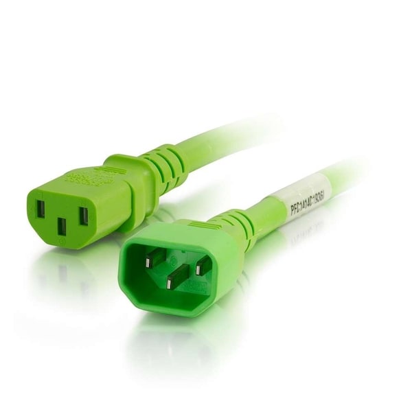 C2G 10Ft C14 To C13 14/3 Sjt Green - 17567