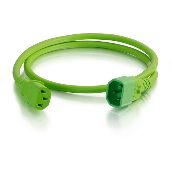 C2G 10Ft C14 To C13 14/3 Sjt Green - 17567