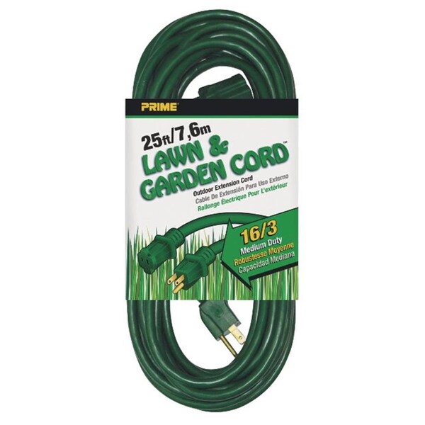 Prime SJTW Extension Cord, 16 AWG, 16/3, 15 ft - EC880625