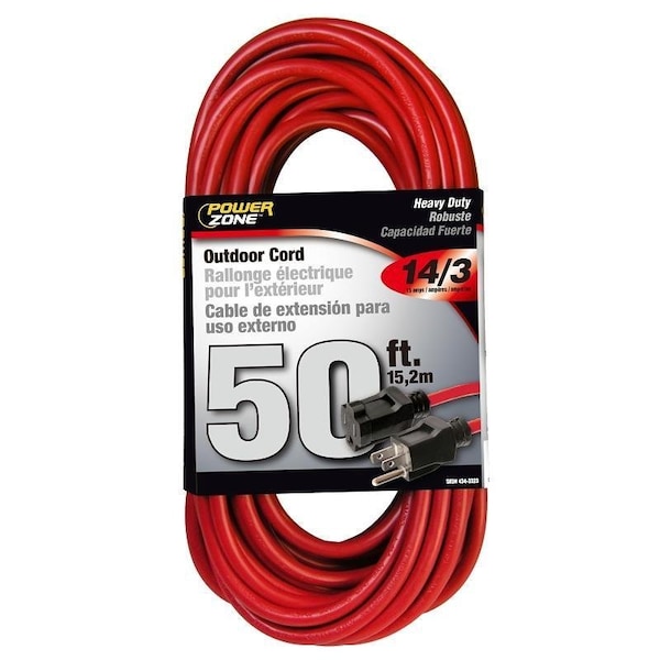 Powerzone Extension Cord, 14 AWG, Outdoor, 50 ft - OR514730/506730