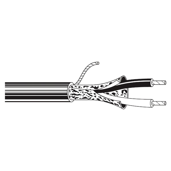Belden Multi-Conductor Cable, 24 AWG, 16 C, Red, FEP, Stranded, 300V AC - B89504