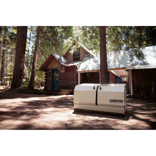 Champion Power Equipment Home Standby Generator, 14-kW, NG or LP Fuel Supply, w/ 150-Amp aXis Automatic Transfer Switch - 100836