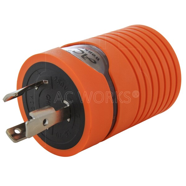 Ac Works Adapter L6-20P 20A 250V Locking Plug to 4-Prong 20A L14-20R Connector - ADL620L1420