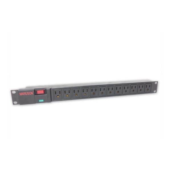 Hi-Tec PDU, 12 Outlets, 1U, 5-15P, 1050J Surge Protected - HI3607759