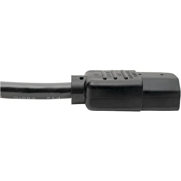 Tripp Lite Power Cord, C14 to C13, 10A, 18AWG, 2ft, Max. Amps: 10 - P004-002