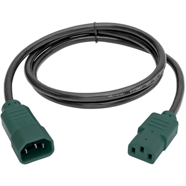 Tripp Lite Power Cord, C14 to C13, 10A, 18AWG, 4ft - P004-004-GN