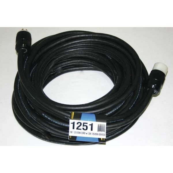 Cep 100 ft 12/5 SOW CORD W/ 20A 120/208V DEVICES - 1251