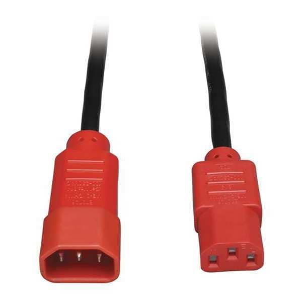 Tripp Lite Power Cord, C14 to C13, 10A, 18AWG, 4ft - P004-004-RD