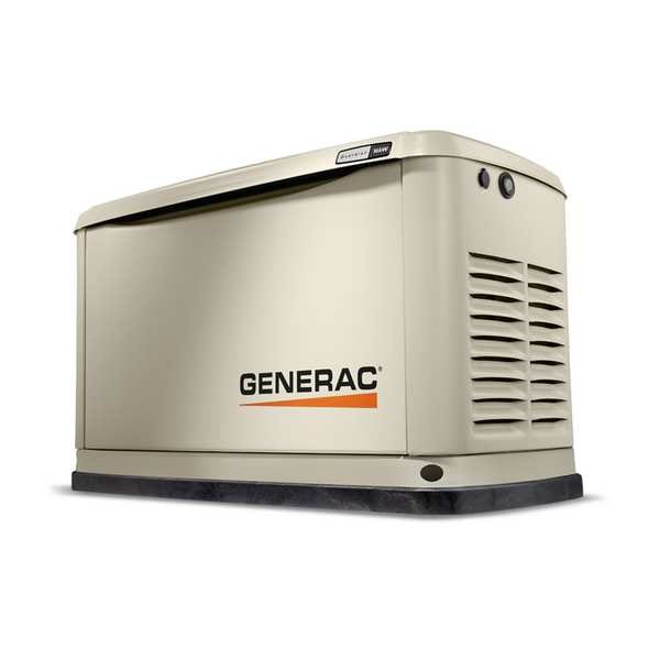 Generac Standby Generator, Natural Gas/Propane, Single Phase, 18kW LP/17kW NG, Air Cooled - 7226