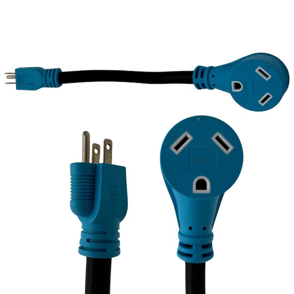 Connecticut Electric 30-Amp to 15-Amp Dogbone Adapter 14-50R to 15 Amp plug - HEDB3015AD
