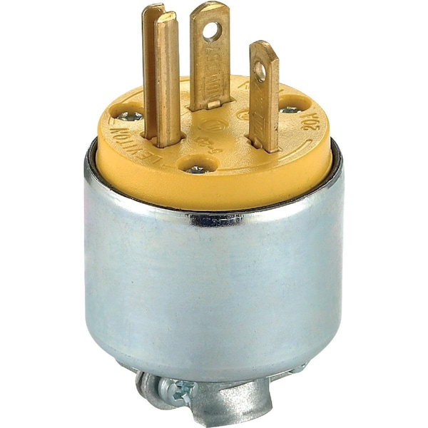 Leviton 20A 125V 3-Wire 2-Pole Armored Cord Plug - 000-520PA