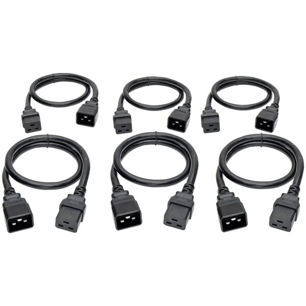 Tripp Lite Power Cord, HD, C19 to C20, 20A, 12AWG, 2ft - P036-002-6