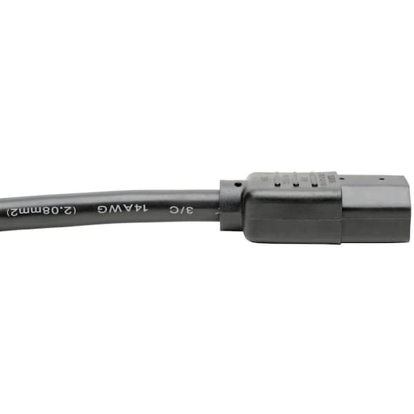 Tripp Lite Heavy Duty Power Cord, C14, C13, 14LA, 12ft - P005-12N