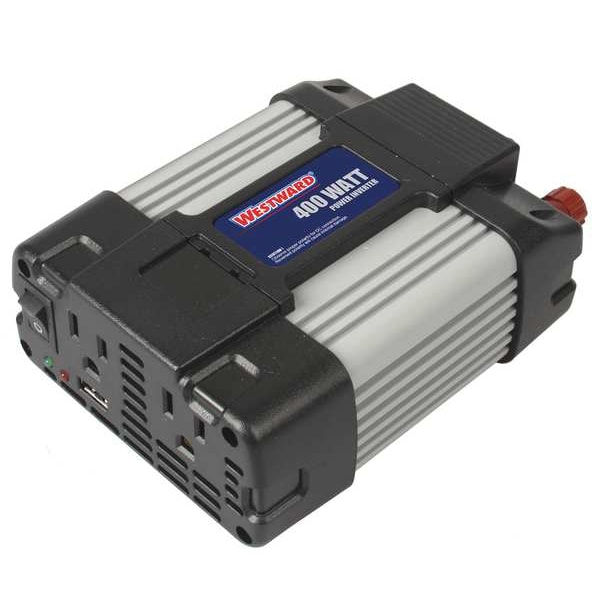 Westward Power Inverter, Modified Sine Wave, 800 W Peak, 400 W Continuous, 2 Outlets - 26W999