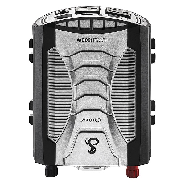 Cobra Power Inverter, Modified Sine Wave, 1,000 W Peak, 500 W Continuous, 4 Outlets - CPI500W