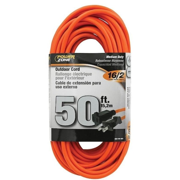 Powerzone Extension Cord, 16 AWG, Outdoor, 50 ft - OR481630