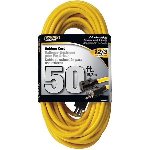 Powerzone Extension Cord, 12 AWG, Outdoor, 50 ft - OR500830