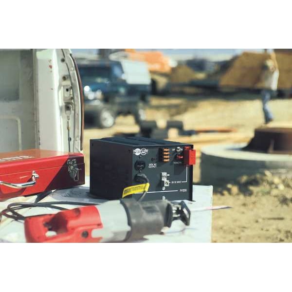 Tripp Lite Power Inverter, Modified Sine Wave, 4,000 W Peak, 2,000 W Continuous, 2 Outlets - PV2000FC