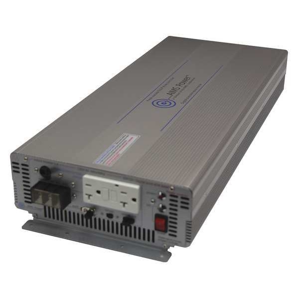 Aims Power Power Inverter, Pure Sine Wave, 6,000 W Peak, 3,000 W Continuous, 2 Outlets - PWRIG300012120S