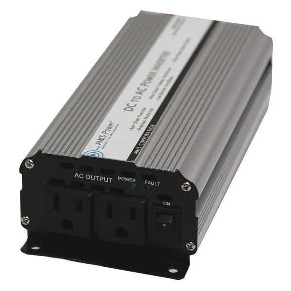 Aims Power Power Inverter, Modified Sine Wave, 1,600 W Peak, 800 W Continuous, 2 Outlets - PWRINV800W