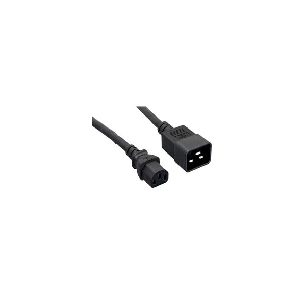 Swe-Tech 3C Server Power Extension Cord, Black, C20 to C13, 14AWG/3C, 15 Amp, 10 foot - FWT10W2-04210