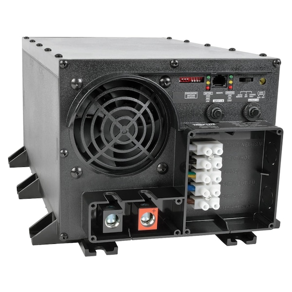 Tripp Lite Power Inverter and Battery Charger, Modified Sine Wave, 4,800 W Peak, 2,400 W Continuous, 1 Outlets - APS2424