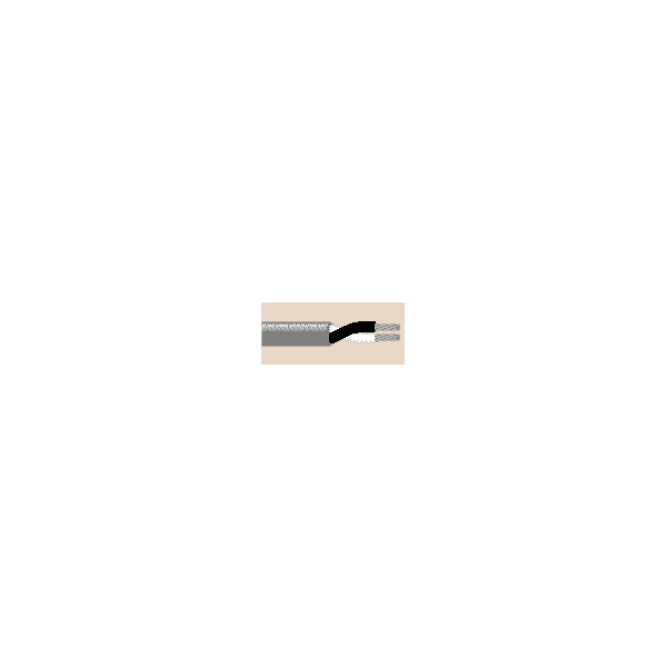Belden Multi-Conductor Cable, 14 AWG, 2 C, Chrome, PVC, Stranded, 600V AC - 8473 0601000