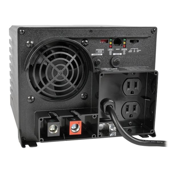Tripp Lite Power Inverter and Battery Charger, Modified Sine Wave, 1,500 W Peak, 750 W Continuous, 2 Outlets - APS750